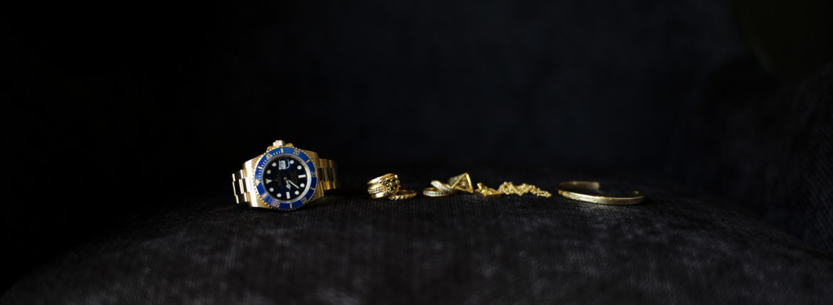 ROLEX "SUBMARINER DATE 116618LB" × CHROME HEARTS "DAGGER RING 22K"” × CHROME HEARTS "True Fucking Punk Ring/Plus Punk 22K" × Georges de Patricia "Wraith" SAPPHIRE DIAMOND × Georges de Patricia "Wraith" WHITE DIAMOND × ×FIXER "ILLUMINATI EYES RING 22K GOLD SP" × CHROME HEARTS "22K GOLD FRAMED CH+ PAVE DIAMONDS" × CHROME HEARTS "22K GOLD NECK CHAIN TWIST 16" × Georges de Patricia "Ghost Solo 18K GOLD" ロレックス サブマリーナ 青サブ 金無垢 クロムハーツ ダガーリング ジョルジュドパトリシア レイス フィクサー イルミナティ リング ゴーストソロ