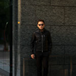 SILENCE (サイレンス) Single Leather Jacket (シングルレザー ジャケット) Goatskin Leather (ゴートスキンレザー) シングル ライダース ジャケット NERO (ブラック) Made in italy (イタリア製) 2019 秋冬新作のイメージ