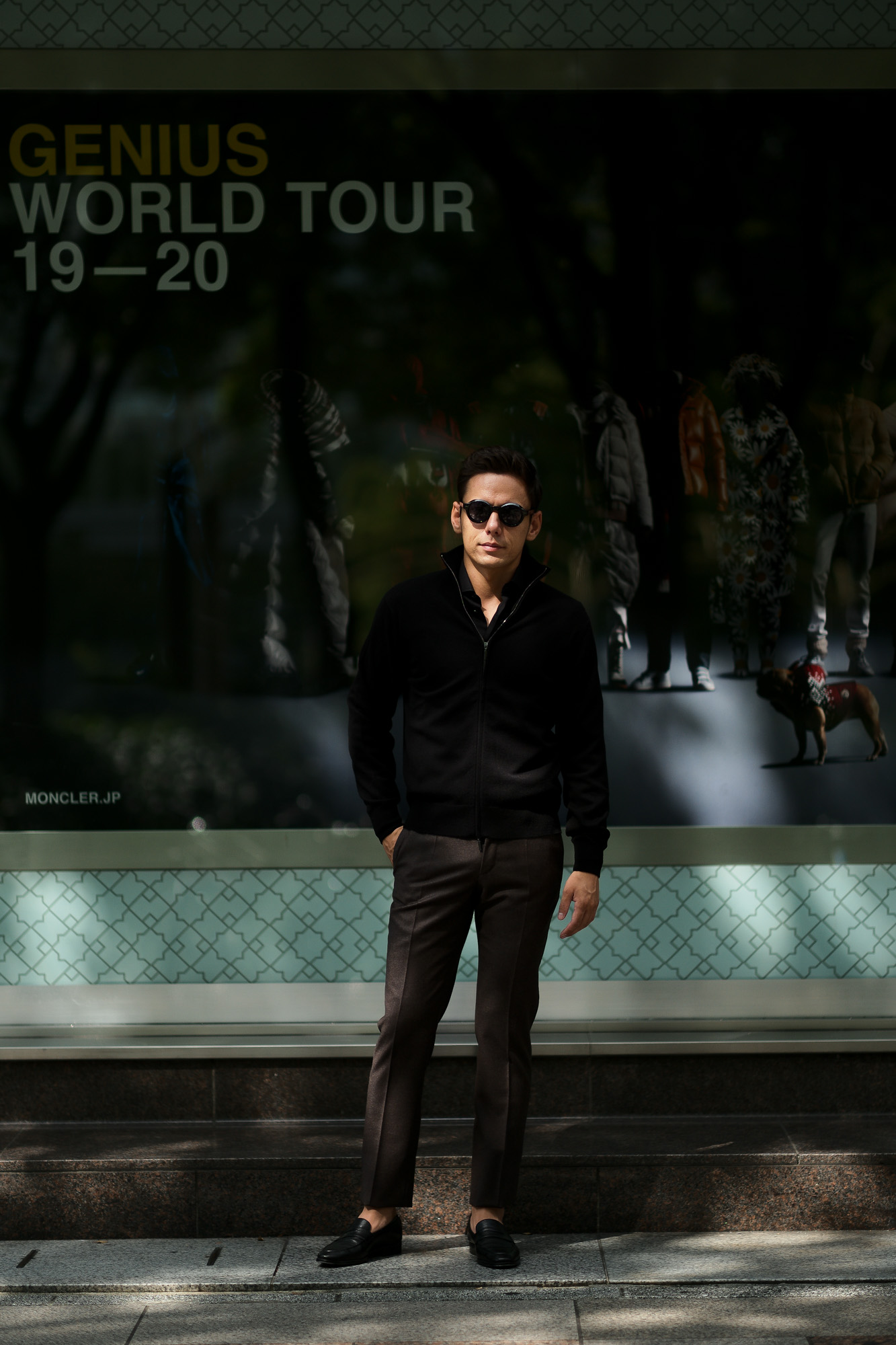 Cruciani(クルチアーニ) Cashmere Zip Up Cardigan (カシミヤ ジップアップ カーディガン) Cashmere 100% ハイゲージ カシミヤニット カーディガン BLACK (ブラック・400002) made in italy (イタリア製) 2019 秋冬新作  愛知 名古屋 altoediritto アルトエデリット