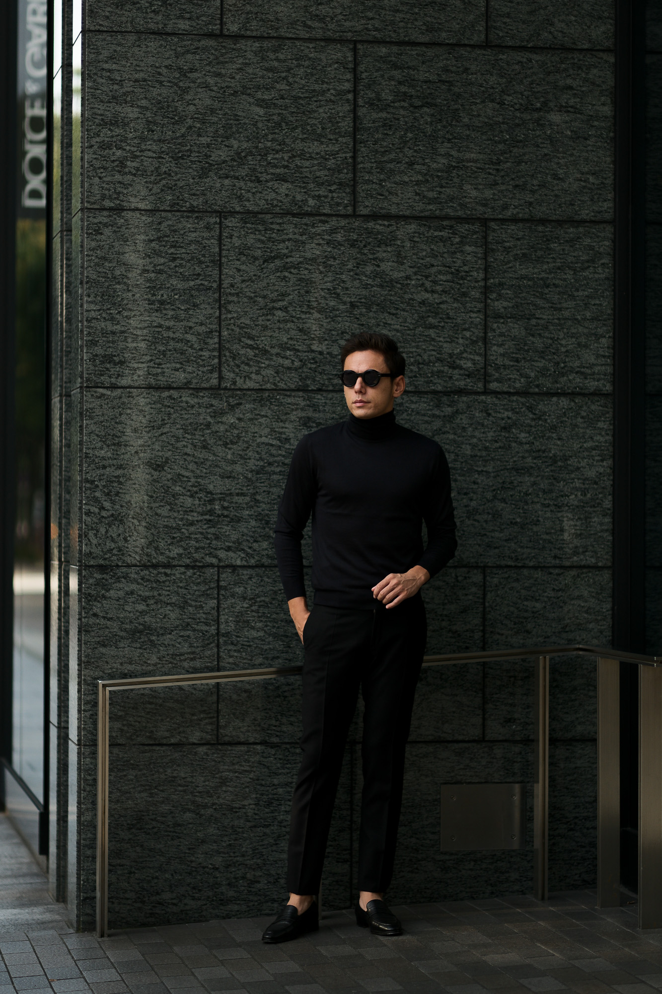 Cruciani(クルチアーニ) Silk Cashmere Turtle Neck Sweater (シルクカシミヤ タートルネック セーター) ハイゲージ シルクカシミヤニット セーター BLACK (ブラック・30060) made in italy (イタリア製) 2019 秋冬新作 愛知 名古屋 altoediritto アルトエデリット