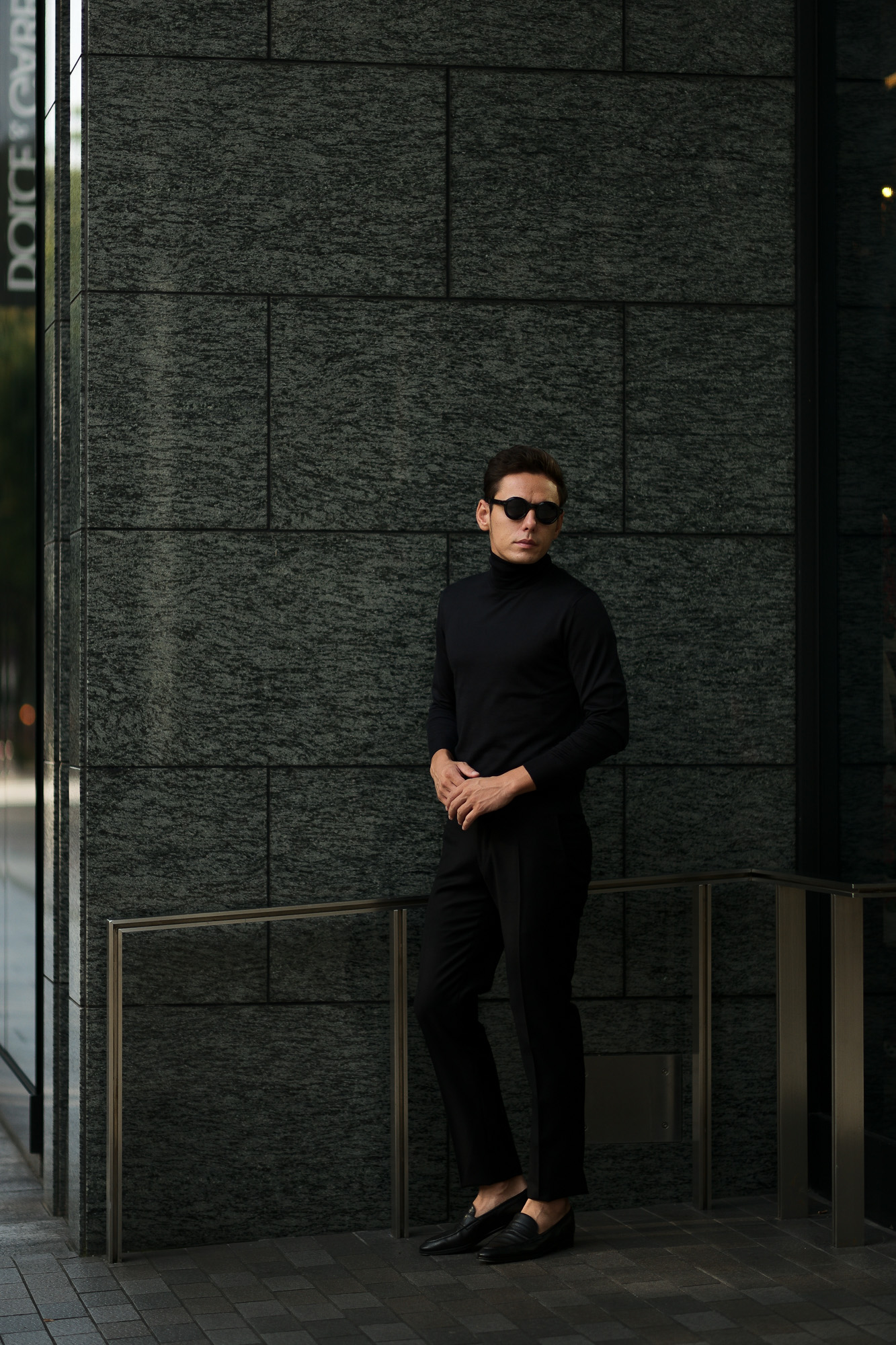 Cruciani(クルチアーニ) Silk Cashmere Turtle Neck Sweater (シルクカシミヤ タートルネック セーター) ハイゲージ シルクカシミヤニット セーター BLACK (ブラック・30060) made in italy (イタリア製) 2019 秋冬新作 愛知 名古屋 altoediritto アルトエデリット