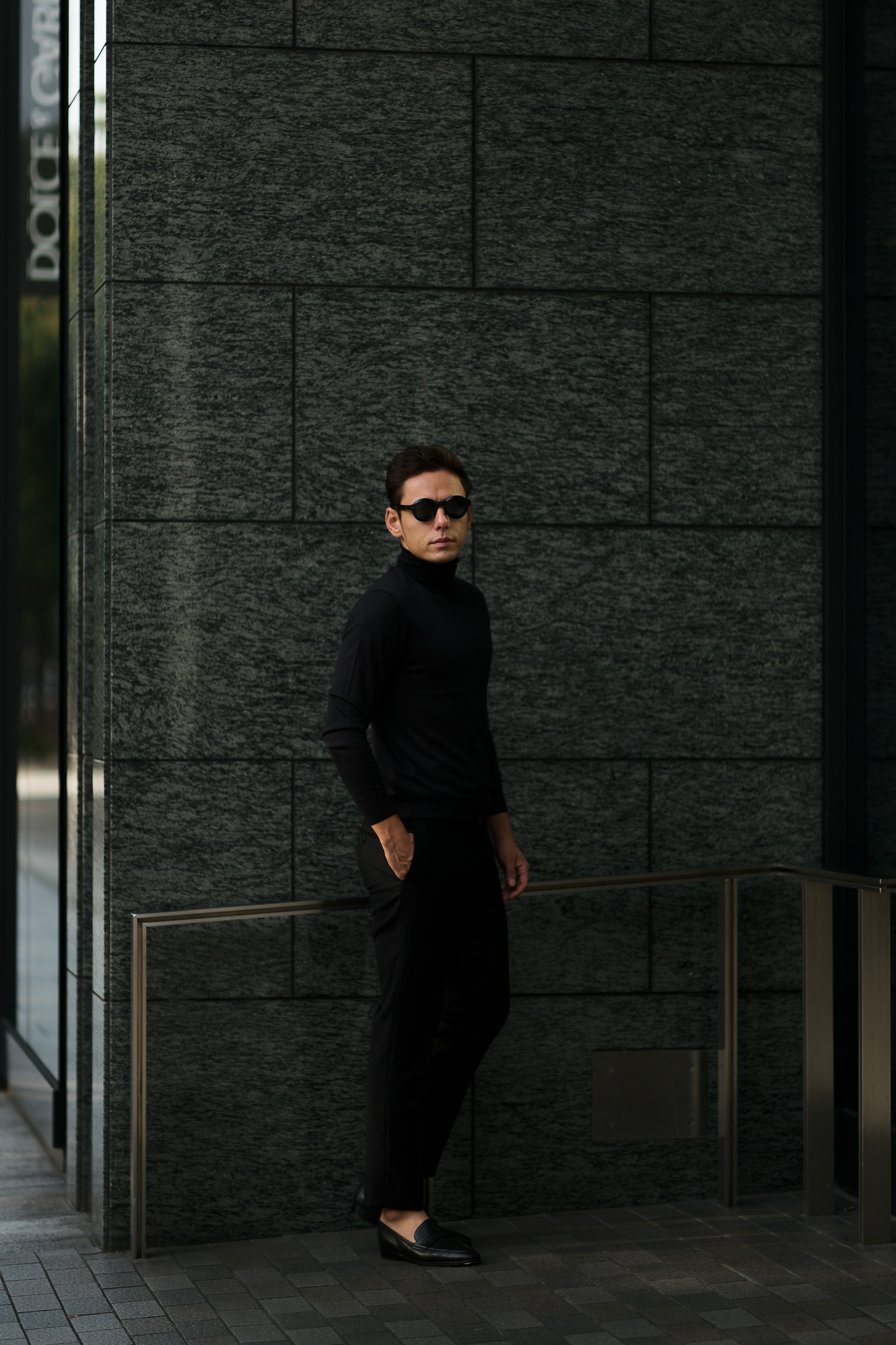 Cruciani(クルチアーニ) Silk Cashmere Turtle Neck Sweater (シルクカシミヤ タートルネック セーター) ハイゲージ シルクカシミヤニット セーター BLACK (ブラック・30060) made in italy (イタリア製) 2019 秋冬新作 愛知 名古屋 altoediritto アルトエデリット