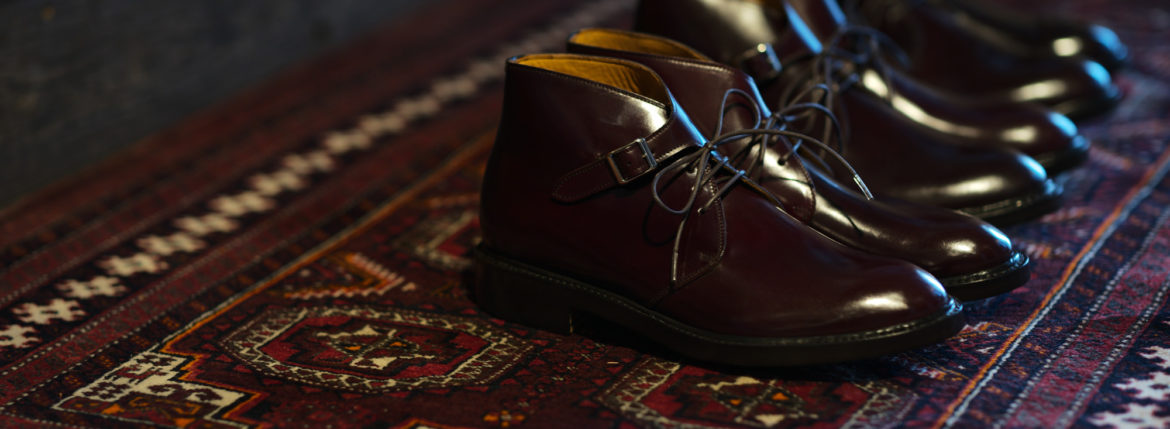 Cuervo (クエルボ) Derringer Cordovan(デリンジャー コードバン)　Shell Cordovan シェルコードバンレザー Chukka Boots チャッカブーツ  BURGUNDY(バーガンディー・BG) MADE IN JAPAN(日本製) 2019 秋冬新作のイメージ