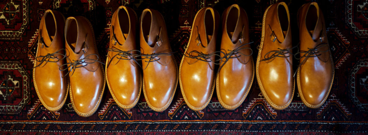 Cuervo (クエルボ)  Derringer (デリンジャー) Japan Museum Calf Leather(ジャパン ミュージアムカーフレザー) Chukka Boots チャッカブーツ レザーブーツ NEW GOLD(ニューゴールド) MADE IN JAPAN(日本製) 2019 秋冬新作 【Special Model】のイメージ