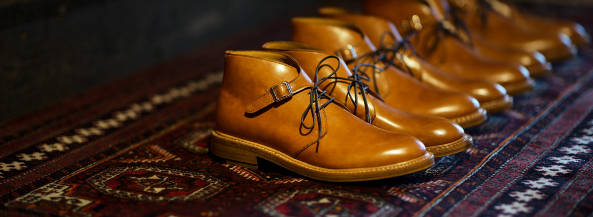 Cuervo (クエルボ)  Derringer (デリンジャー) Japan Museum Calf Leather(ジャパン ミュージアムカーフレザー) Chukka Boots チャッカブーツ レザーブーツ NEW GOLD(ニューゴールド) MADE IN JAPAN(日本製) 2019 秋冬新作 【Special Model】のイメージ