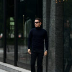Cuervo(クエルボ) Sartoria Collection (サルトリア コレクション) John (ジョン) 12G WOOL (12ゲージウール) タートルネック セーター NAVY (ネイビー)  MADE IN JAPAN (日本製) 2019 秋冬新作のイメージ