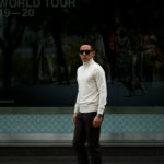 Cuervo(クエルボ) Sartoria Collection (サルトリア コレクション) John (ジョン) 12G WOOL (12ゲージウール) タートルネック セーター WHITE (ホワイト) MADE IN JAPAN (日本製) 2019 秋冬新作のイメージ