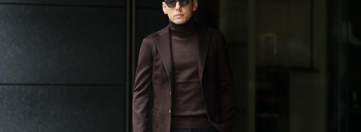 Cuervo (クエルボ) Sartoria Collection (サルトリア コレクション) Lobb (ロブ) Cashmere カシミア 3B ジャケット BROWN (ブラウン) MADE IN JAPAN (日本製) 2019 秋冬 【ご予約受付中】愛知 名古屋 altoediritto アルトエデリット スーツ ジャケット カシミヤ