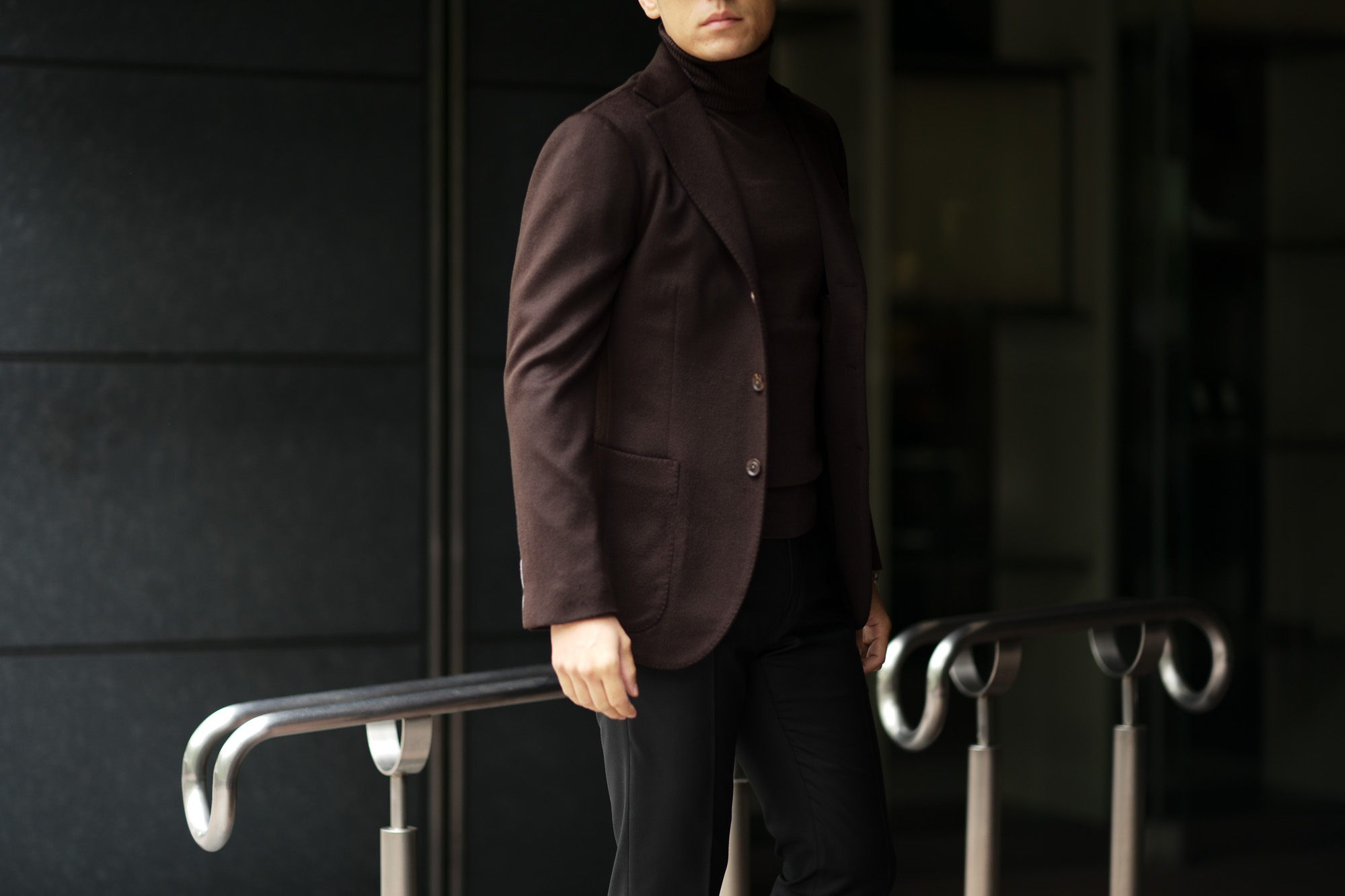 Cuervo (クエルボ) Sartoria Collection (サルトリア コレクション) Lobb (ロブ) Cashmere カシミア 3B ジャケット BROWN (ブラウン) MADE IN JAPAN (日本製) 2019 秋冬 【ご予約受付中】愛知 名古屋 altoediritto アルトエデリット スーツ ジャケット カシミヤ