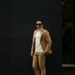 Cuervo (クエルボ) Sartoria Collection (サルトリア コレクション) Rooster (ルースター) STRETCH Corduroy ストレッチコーデュロイ スーツ BEIGE (ベージュ) MADE IN JAPAN (日本製) 2019 秋冬新作 【ご予約開始】のイメージ