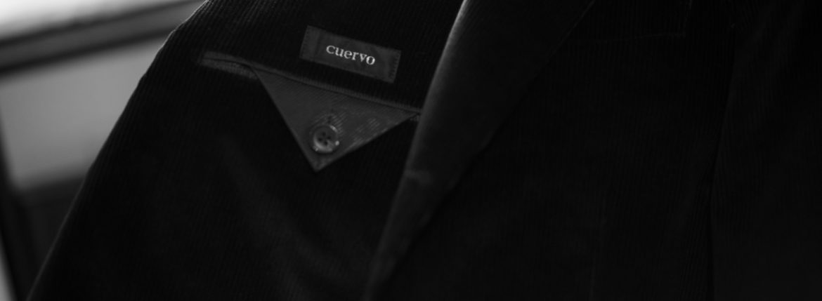 Cuervo (クエルボ) Sartoria Collection (サルトリア コレクション) Rooster (ルースター) STRETCH Corduroy ストレッチコーデュロイ スーツ BLACK (ブラック) MADE IN JAPAN (日本製) 2019 秋冬 【ご予約開始】愛知 名古屋 altoediritto アルトエデリット オーダースーツ オーダー