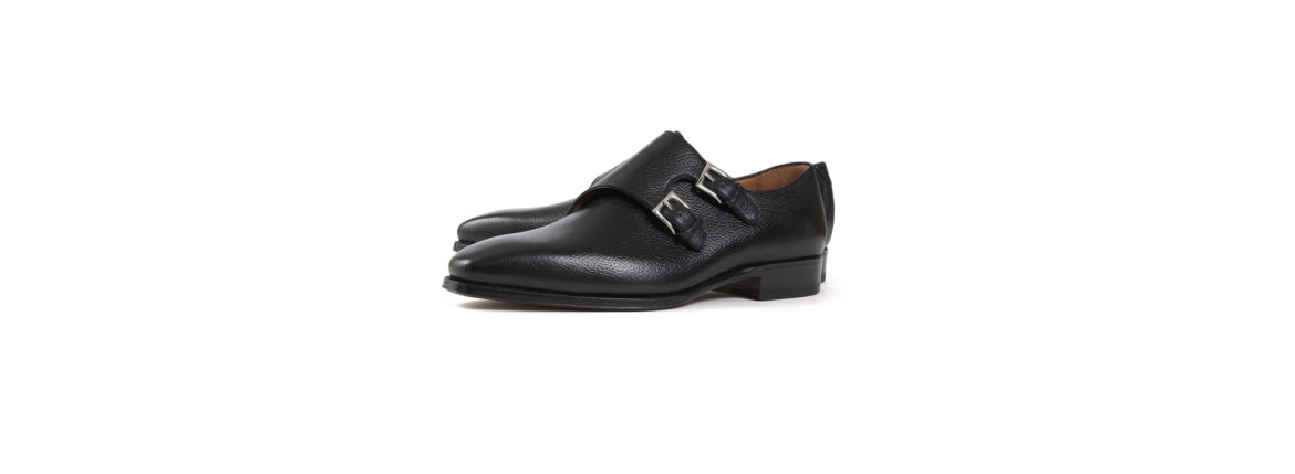 ENZO BONAFE(エンツォボナフェ) EB-36 Double Monk Strap Shoes INCA Leather ダブルモンクストラップシューズ NERO (ブラック) made in italy (イタリア製) 2020のイメージ