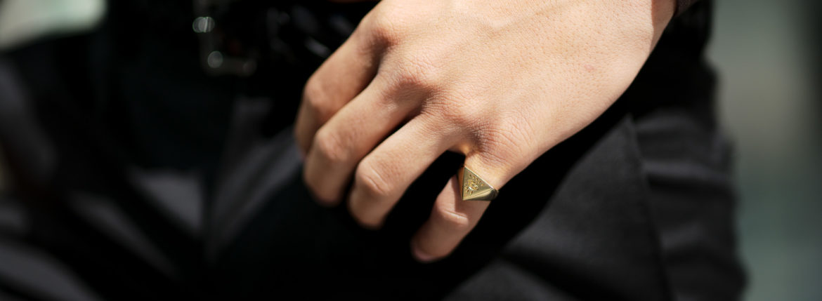 FIXER(フィクサー) ILLUMINATI EYES RING 18K GOLD イルミナティ アイズリング GOLD(ゴールド) 【ご予約受付中】のイメージ