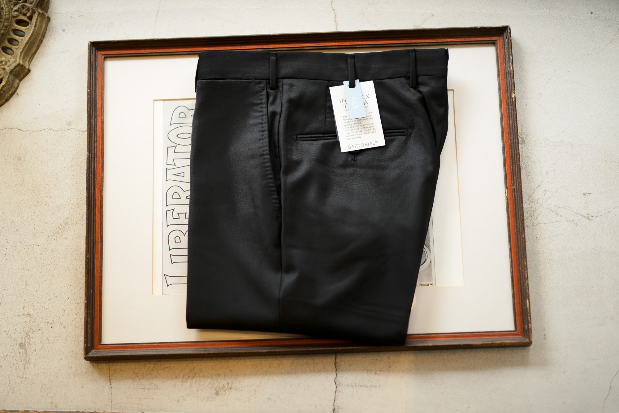 INCOTEX (インコテックス) MIT300 SLIM FIT WOOL & CASHMERE TWILL スラックス BLACK (ブラック・990) 2019 秋冬新作 alto e diritto アルトエデリット 愛知 名古屋 グレスラ ブラックスラックス