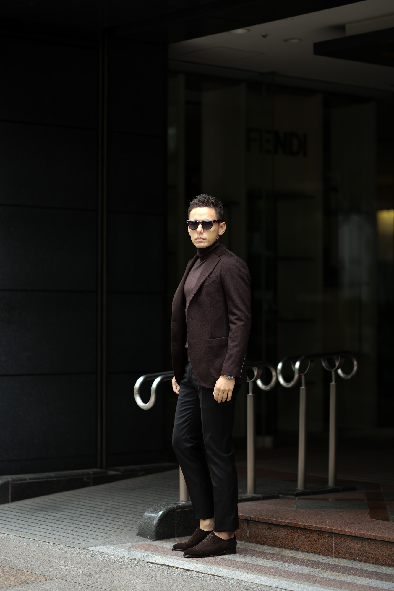 INCOTEX (インコテックス) SARTORIALE (サルトリアーレ) MIT300 SLIM FIT (WOOL & CASHMERE TWILL) ウールカシミアツイル スラックス BLACK (ブラック・990) 2019 秋冬新作 alto e diritto アルトエデリット 愛知 名古屋 グレスラ ブラックスラックス