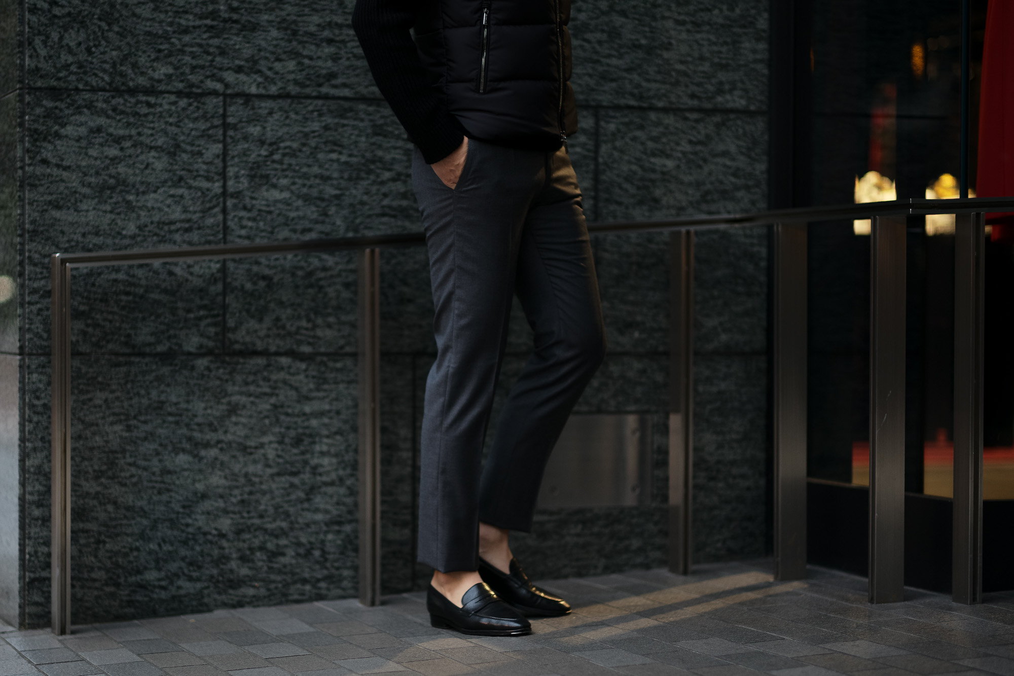 INCOTEX (インコテックス) SARTORIALE (サルトリアーレ) MIT300 SLIM FIT (WOOL & CASHMERE TWILL) ウールカシミアツイル スラックス GRAY (グレー・920) 2019 秋冬新作 alto e diritto アルトエデリット 愛知 名古屋 グレスラ ブラックスラックス