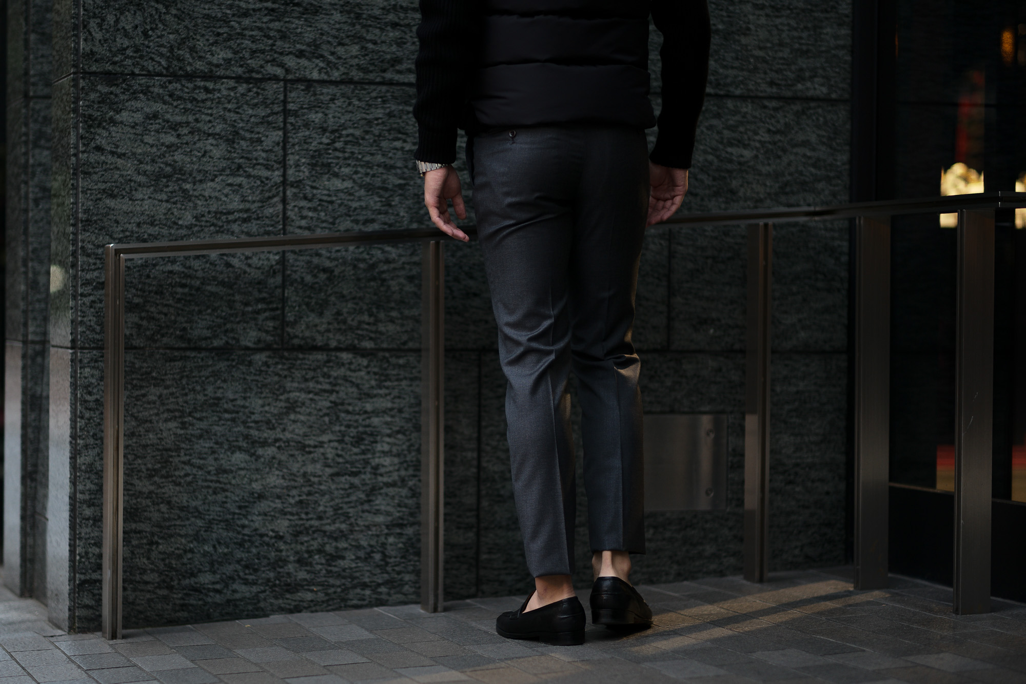 INCOTEX (インコテックス) SARTORIALE (サルトリアーレ) MIT300 SLIM FIT (WOOL & CASHMERE TWILL) ウールカシミアツイル スラックス GRAY (グレー・920) 2019 秋冬新作 alto e diritto アルトエデリット 愛知 名古屋 グレスラ ブラックスラックス