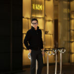 LAMBERTO LOSANI (ランベルト ロザーニ) Cashmere Zip Up Cardigan (カシミア ジップアップ カーディガン) ローゲージ カシミアニット カーディガン BLACK (ブラック・901) made in italy (イタリア製) 2019 秋冬新作のイメージ