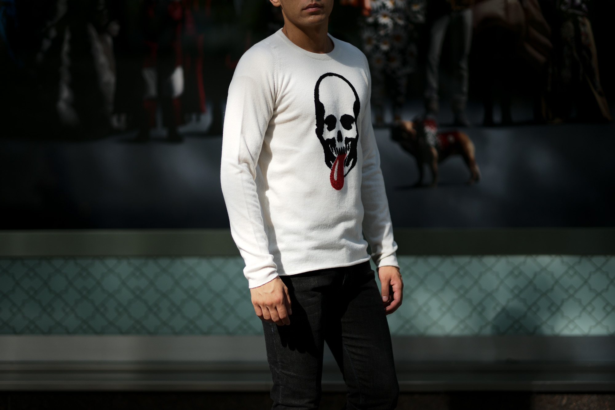 lucien pellat finet ルシアン ペラフィネ Skull Tongue Cashmere