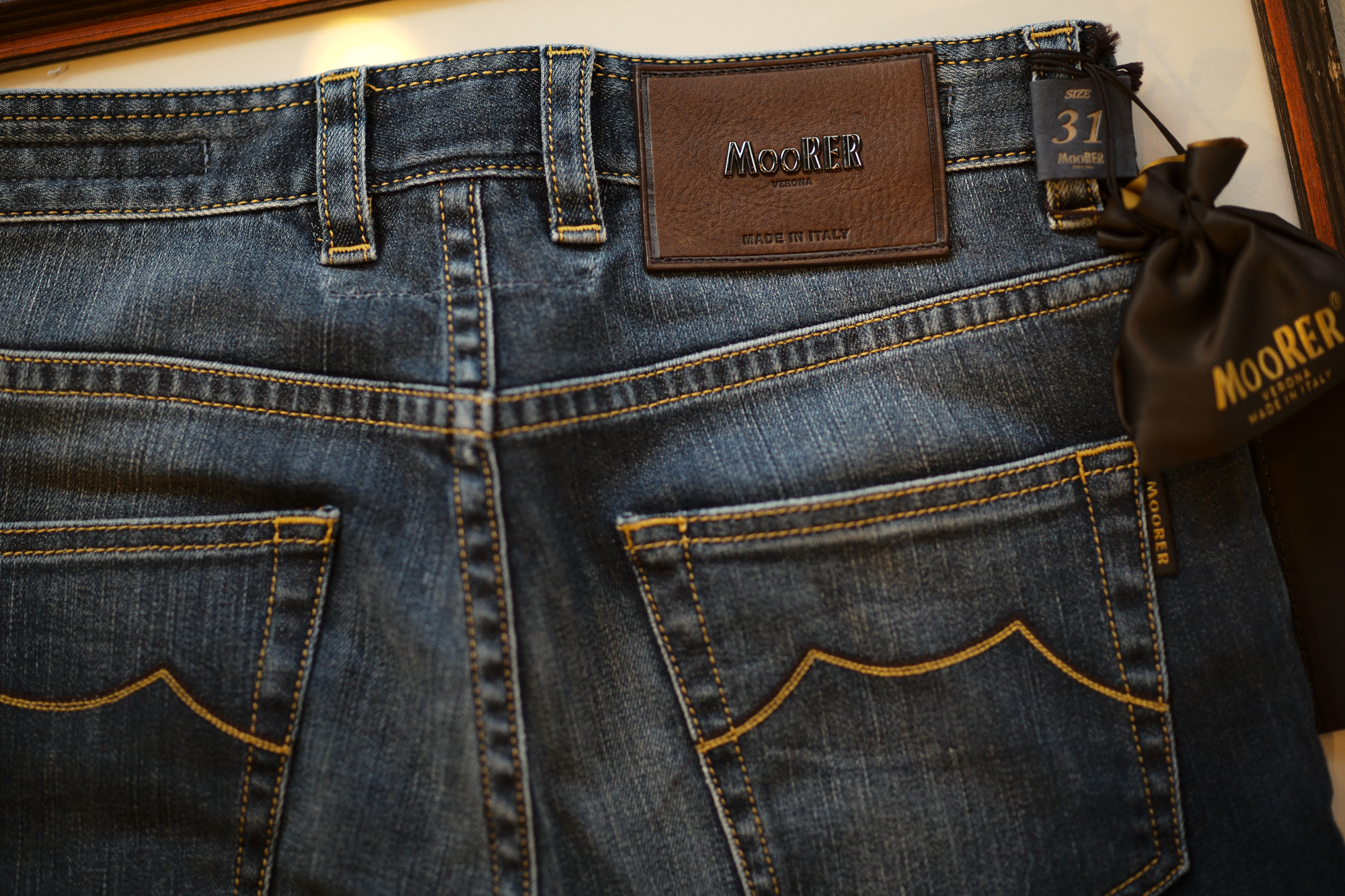 MOORER (ムーレー) GIOTTO-DC102 (ジオット) Japanese Fabric Comfort Denim (コンフォートデニム) ストレッチ ジーンズ デニムパンツ LAVAGGIO 6007 (ブルー)  Made in italy (イタリア製) 2019 秋冬新作  【入荷しました】【フリー分発売開始】 Alto e Diritto altoediritto アルトエデリット