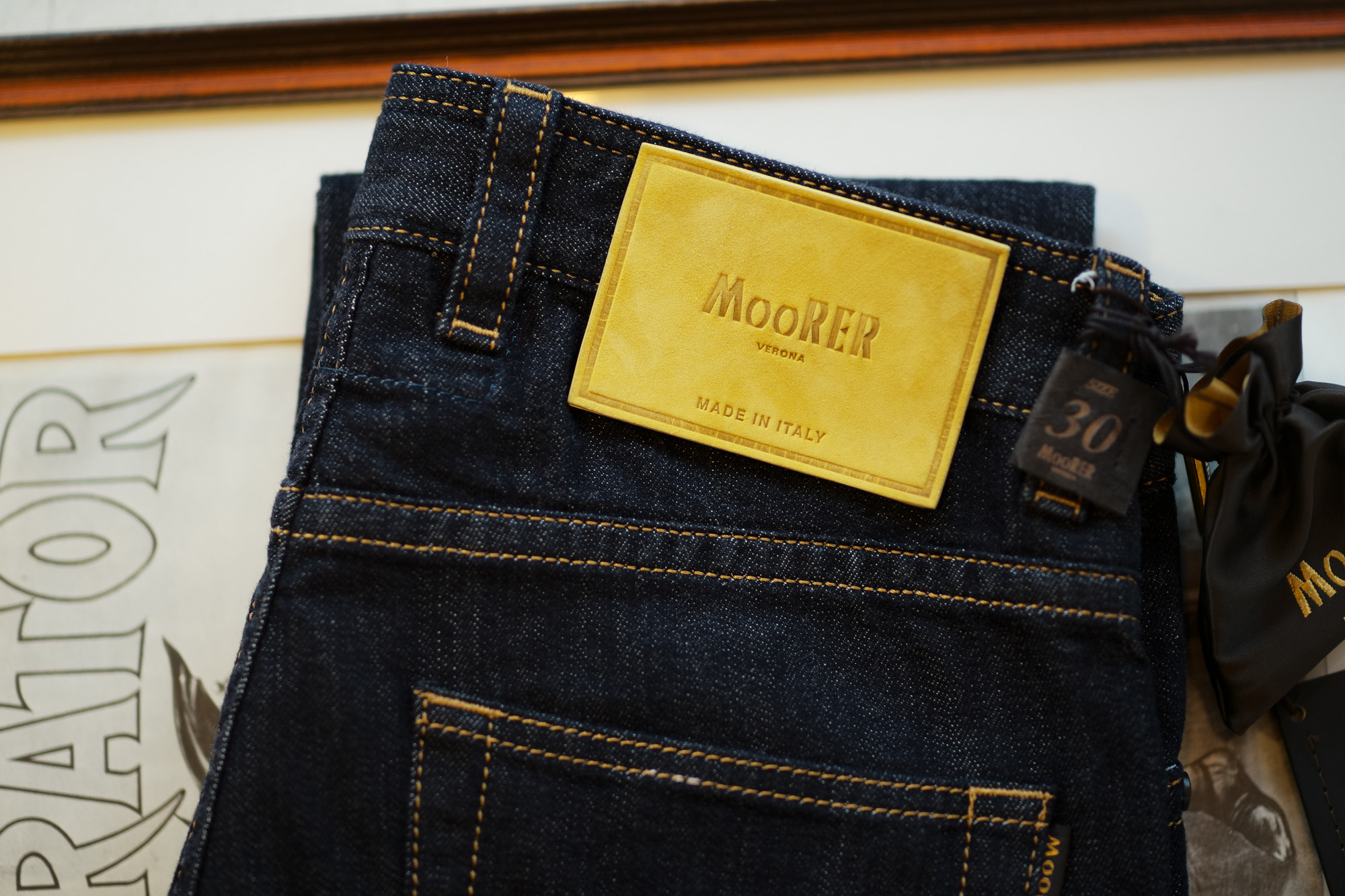 MOORER (ムーレー) GIOTTO-DC109LAV (ジオット) Japanese Fabric Comfort Denim (コンフォートデニム) ストレッチ ジーンズ デニムパンツ WASHING 100 (インディゴ) Made in italy (イタリア製) 2019 秋冬新作 Alto e Diritto altoediritto アルトエデリット