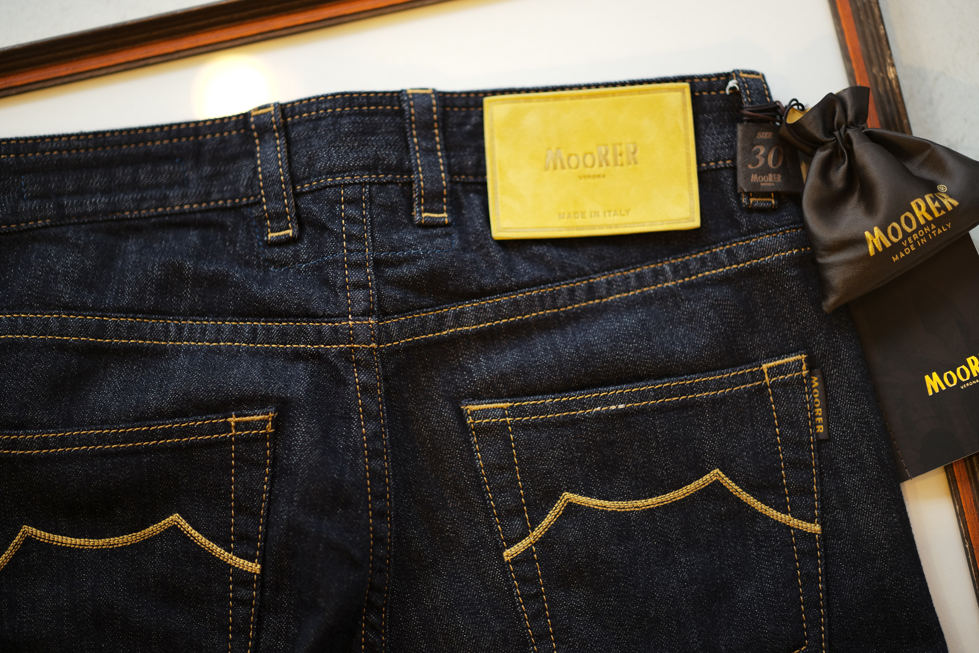 MOORER (ムーレー) GIOTTO-DC109LAV (ジオット) Japanese Fabric Comfort Denim (コンフォートデニム) ストレッチ ジーンズ デニムパンツ WASHING 100 (インディゴ) Made in italy (イタリア製) 2019 秋冬新作 Alto e Diritto altoediritto アルトエデリット