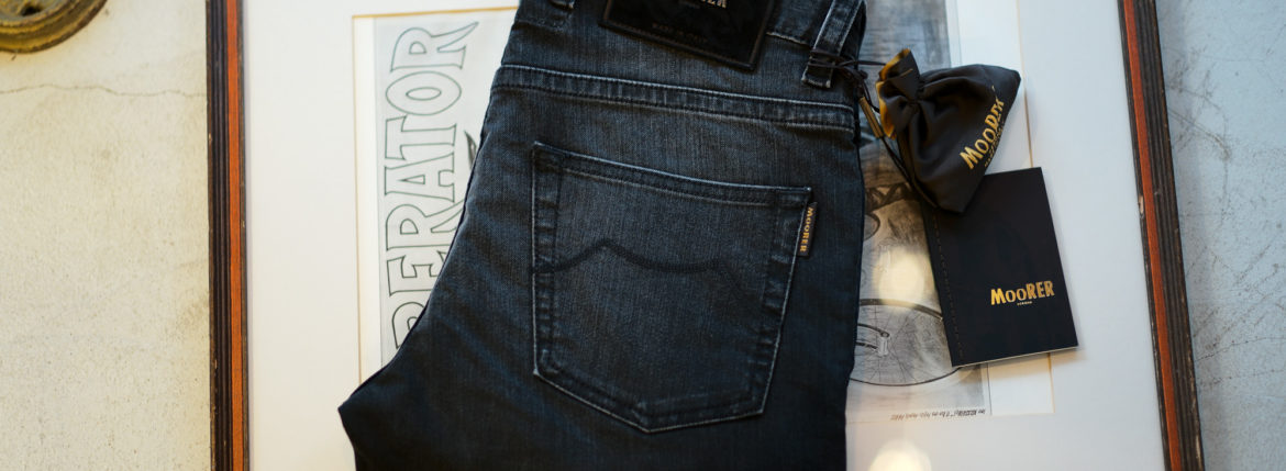 MOORER (ムーレー) GIOTTO-PS701LAV (ジオット) Japanese Fabric Comfort Denim (コンフォートデニム) ストレッチ ジーンズ デニムパンツ WASHING 4018 (グレー) Made in italy (イタリア製) 2019 秋冬新作 【入荷しました】【フリー分発売開始】 Alto e Diritto altoediritto アルトエデリット