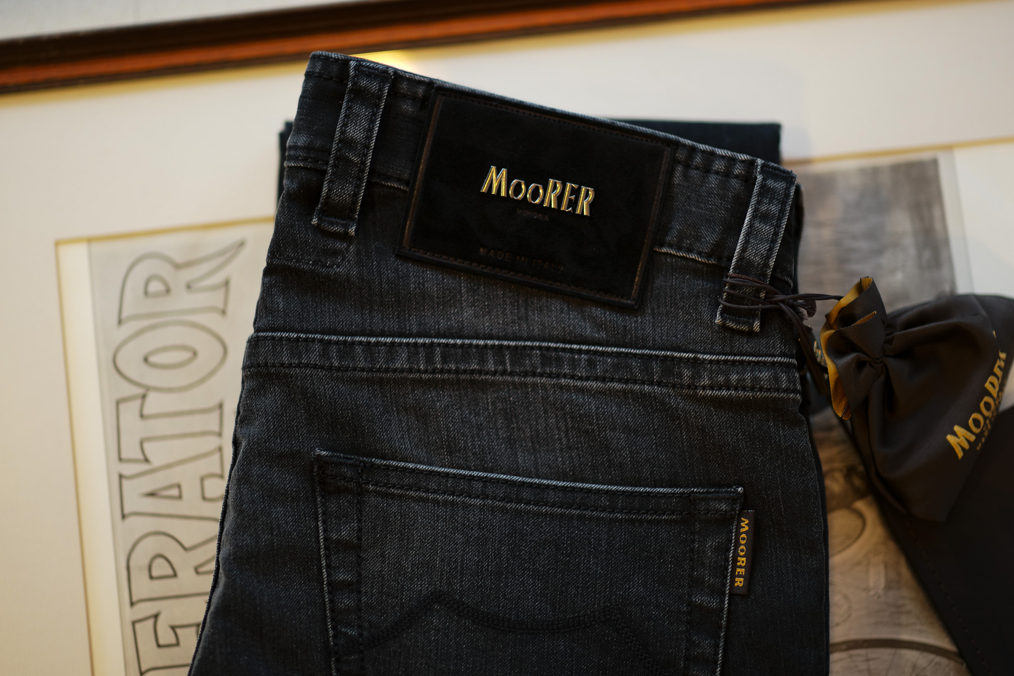 MOORER (ムーレー) GIOTTO-PS701LAV (ジオット) Japanese Fabric Comfort Denim (コンフォートデニム) ストレッチ ジーンズ デニムパンツ WASHING 4018 (グレー) Made in italy (イタリア製) 2019 秋冬新作  【入荷しました】【フリー分発売開始】 Alto e Diritto altoediritto アルトエデリット