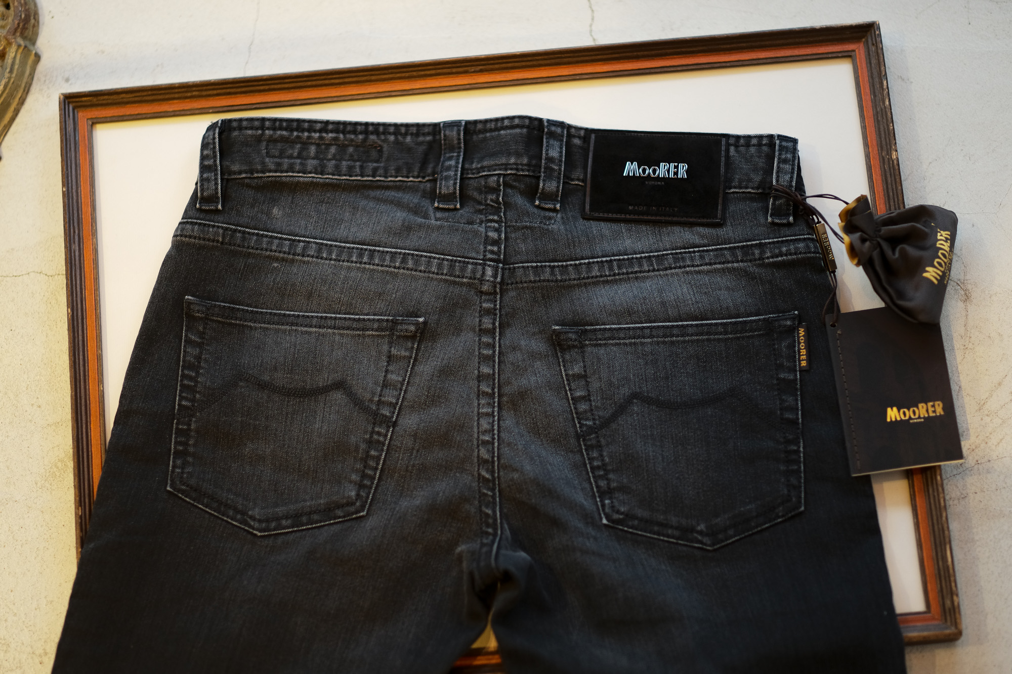 MOORER (ムーレー) GIOTTO-PS701LAV (ジオット) Japanese Fabric Comfort Denim (コンフォートデニム) ストレッチ ジーンズ デニムパンツ WASHING 4018 (グレー) Made in italy (イタリア製) 2019 秋冬新作  【入荷しました】【フリー分発売開始】 Alto e Diritto altoediritto アルトエデリット