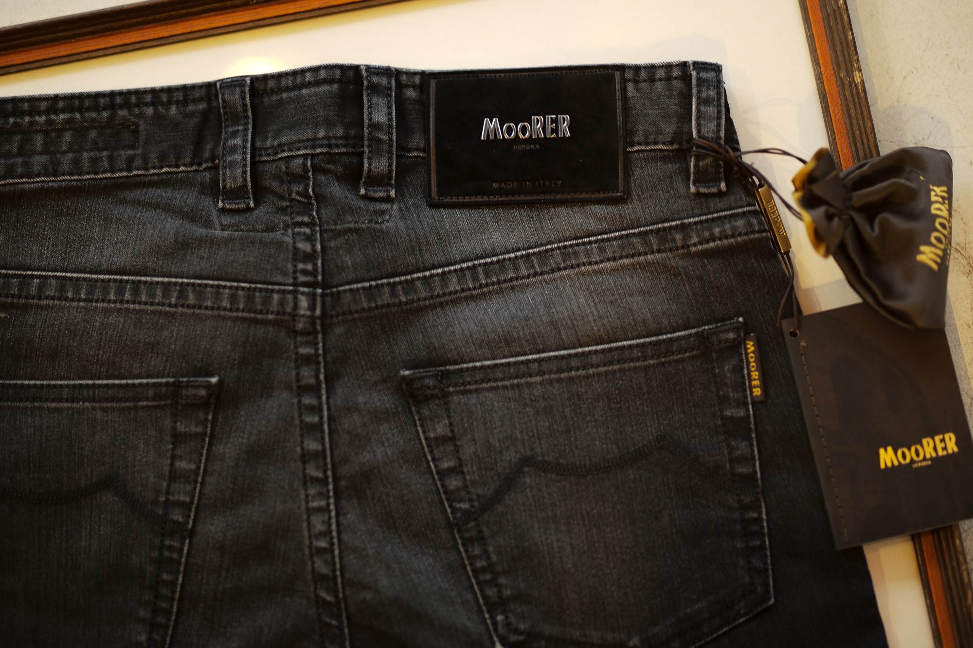MOORER (ムーレー) GIOTTO-PS701LAV (ジオット) Japanese Fabric Comfort Denim (コンフォートデニム) ストレッチ ジーンズ デニムパンツ WASHING 4018 (グレー) Made in italy (イタリア製) 2019 秋冬新作  【入荷しました】【フリー分発売開始】 Alto e Diritto altoediritto アルトエデリット