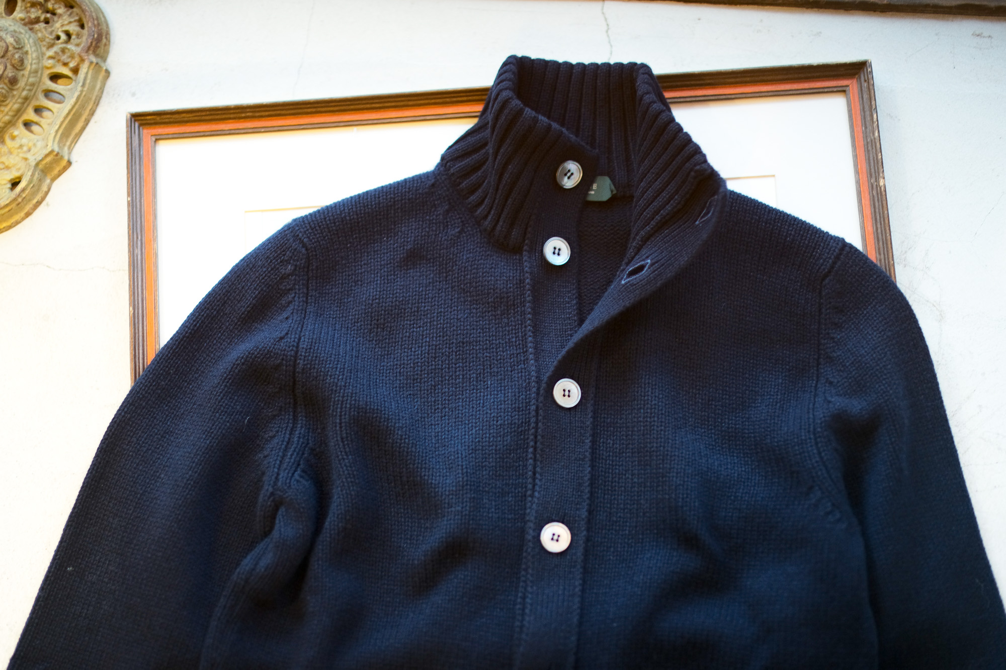 ZANONE(ザノーネ) CHIOTO Cashmere (キョウト カシミア) ミドルゲージ カシミア ニット カーディガン ジャケット NAVY (ネイビー・Z3589) made in italy (イタリア製) 2019 秋冬新作 愛知 名古屋 altoediritto アルトエデリット