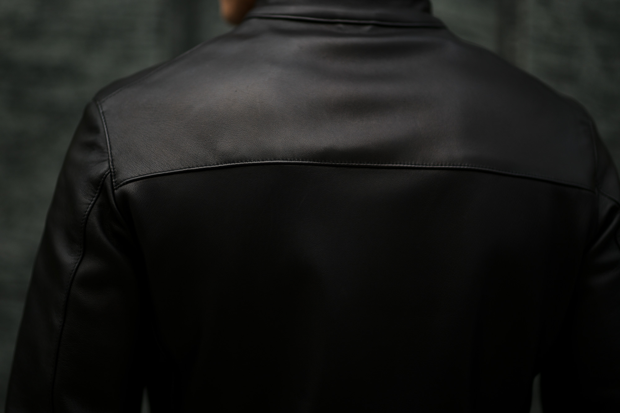 CINQUANTA(チンクアンタ) H502 STAND COLLAR RIDERS (スタンド カラー ジャケット) NAPPA LEATHER ナッパレザー シングル ライダース ジャケット BLACK SILVER (ブラック シルバー・999) Made in italy (イタリア製) 2019 秋冬新作 cinquanta チンクアンタ レザージャケット 愛知 名古屋 Alto e Diritto アルト エ デリット　アルトエデリット