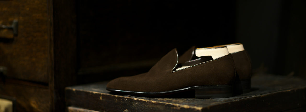 ENZO BONAFE(エンツォボナフェ) ART.3921 SLIP ON スリッポン SUPERBUCK スーパーバック スエードレザー ドレスシューズ スリッポン HOLBORN(ブラウン) made in italy (イタリア製) 2019 enzobonafe エンツォボナフェ eb08 ローファー zodiac nagoya alto e diritto altoediritto アルトエデリット