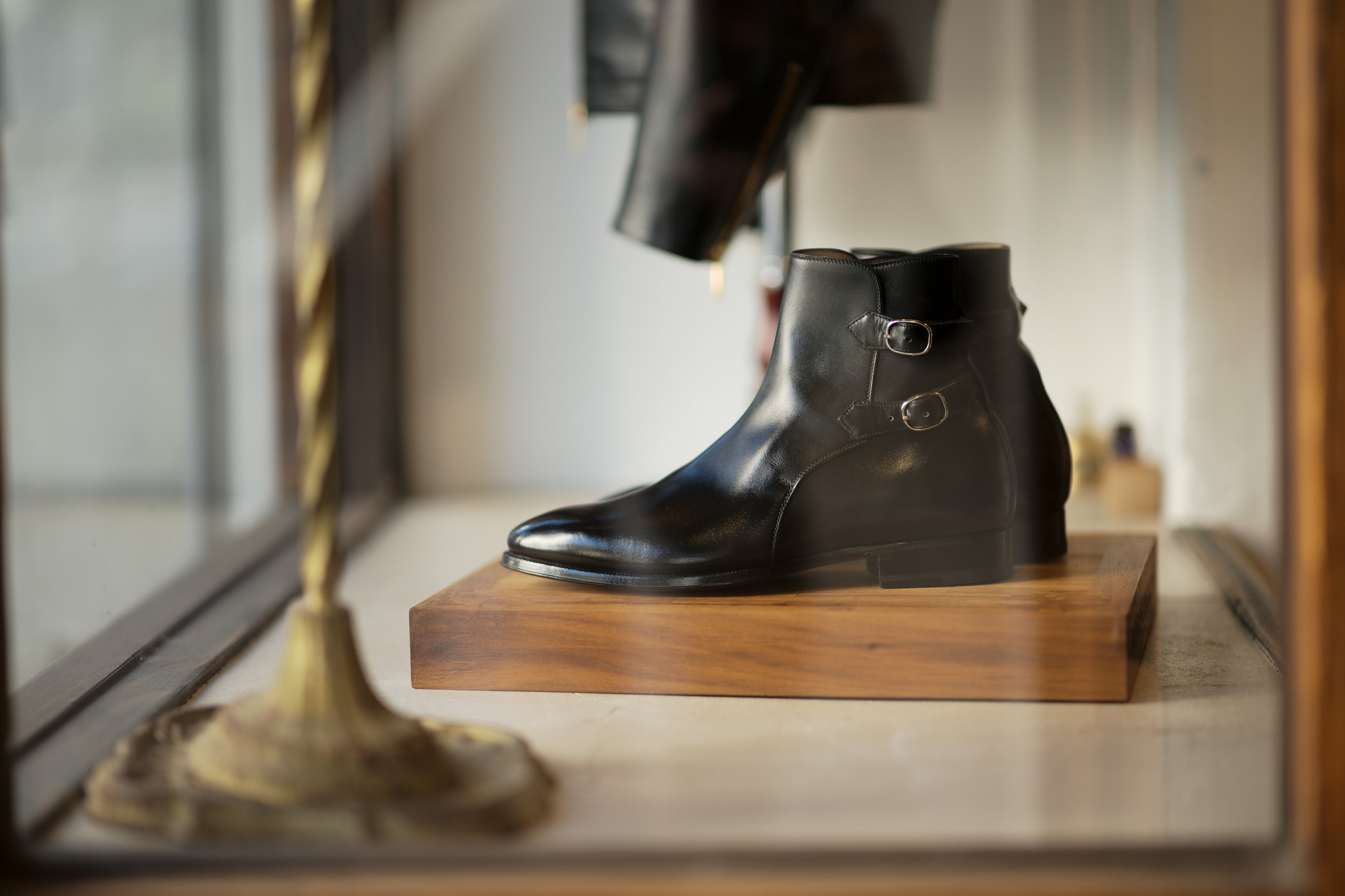 ENZO BONAFE(エンツォボナフェ) ART.3995 Double strap boot Du Puy Vitello デュプイ社ボックスカーフ ダブルストラップブーツ NERO (ブラック) made in italy (イタリア製) 2019 秋冬新作 enzobonafe 愛知 名古屋 Alto e Diritto アルト エ デリット alto e diritto アルトエデリット 5,5.5,6,6.5,7,7.5,8,8.5,9,9.5