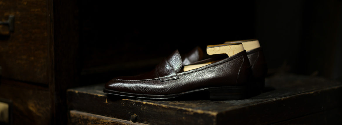 ENZO BONAFE(エンツォボナフェ) ART. EB-08 Coin Loafer コインローファー LAMA ラマレザー ドレスシューズ ローファー EBANO(ダークブラウン) made in italy (イタリア製) 2019 愛知 名古屋 enzobonafe エンツォボナフェ eb08 ローファー zodiac nagoya alto e diritto altoediritto アルトエデリット