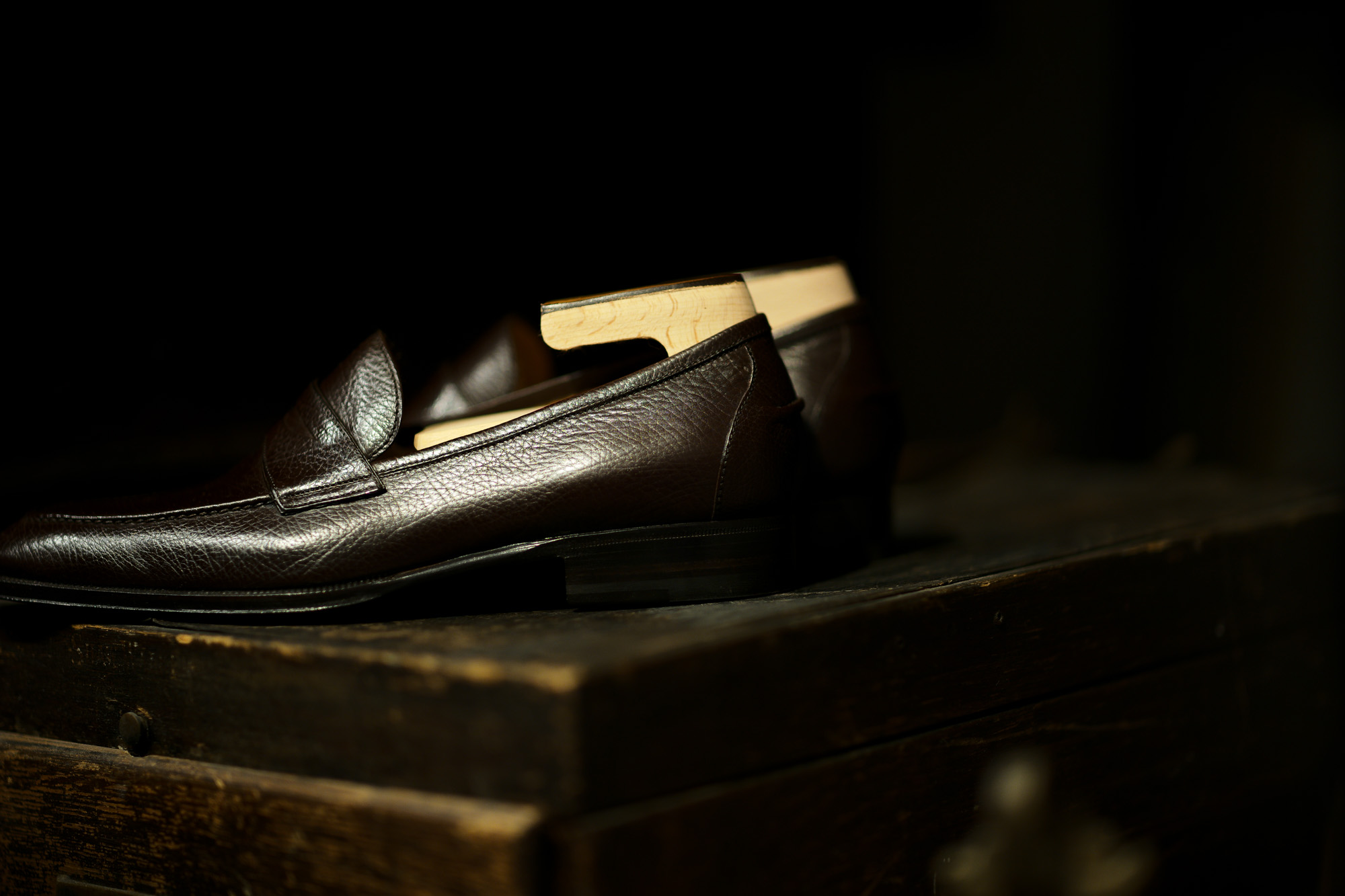 ENZO BONAFE(エンツォボナフェ) ART. EB-08 Coin Loafer コインローファー LAMA ラマレザー ドレスシューズ ローファー EBANO(ダークブラウン) made in italy (イタリア製) 2019 愛知 名古屋 enzobonafe エンツォボナフェ eb08 ローファー zodiac nagoya alto e diritto altoediritto アルトエデリット