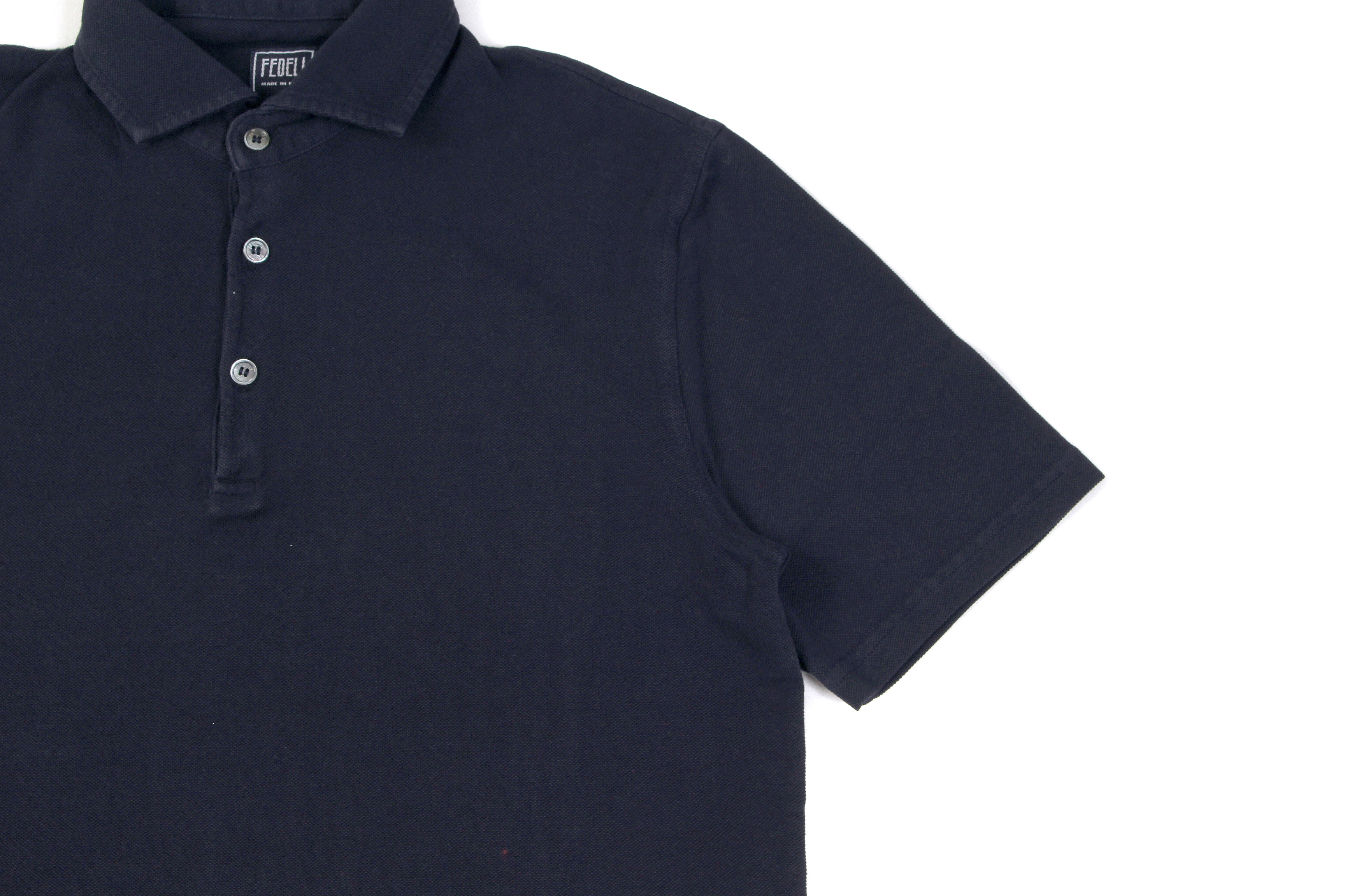 FEDELI(フェデーリ) Piquet Polo Shirt (ピケ ポロシャツ) カノコ ポロシャツ NAVY (ネイビー・626) made in italy (イタリア製)2020 春夏 【ご予約開始】愛知 名古屋 altoediritto アルトエデリット ポロ