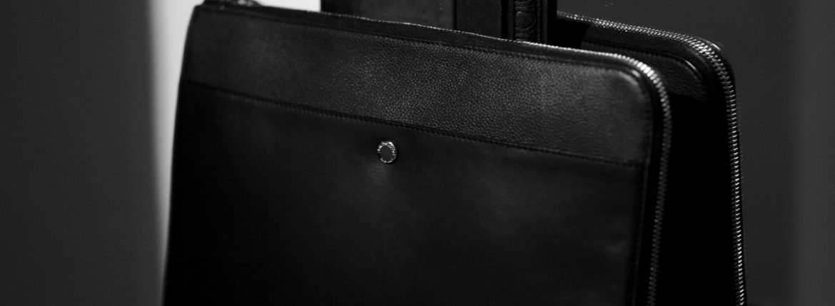 J&M DAVIDSON // Men's Collection "PORTFOLIO POUCH" 2019AW ジェイアンドエムデヴィッドソン PORTFOLIO POUCH Calf Leather クラッチバック BLACK(ブラック・999) 2019 秋冬新作 愛知 名古屋 altoediritto アルトエデリット レザーバック ビジネスバック