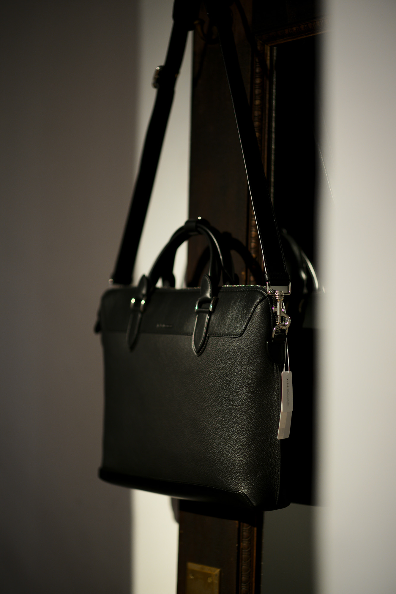 J&M DAVIDSON(ジェイアンドエムデヴィッドソン) WORK TOTE (ワークトート) カーフレザー ブリーフケース BLACK (ブラック・999) Made in spain (スペイン製) 2019 秋冬新作 altoediritto アルトエデリット 愛知 名古屋