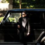 LARDINI (ラルディーニ) Cashmere Spolverino Chester coat (カシミヤ スポルベリーノ チェスターコート) カシミヤフラノ生地 シングル チェスターコート BLACK (ブラック・4) Made in italy (イタリア製) 2019 秋冬新作のイメージ