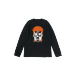lucien pellat-finet(ルシアン ペラフィネ) David Bowie Skull Cashmere Sweater (デヴィッド ボウイ スカル カシミア セーター) インターシャ カシミア スカル セーター BLACK × NIVEOUS (ブラック × ホワイト)のイメージ
