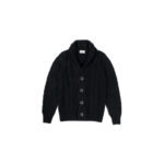 Settefili Cashmere (セッテフィーリ カシミア) Cashmere Shawl Collar Cardigan (カシミア ショールカラー カーディガン) カシミア ローゲージ ニット カーディガン BLACK (ブラック・PU017) made in italy (イタリア製) 2019 秋冬新作のイメージ