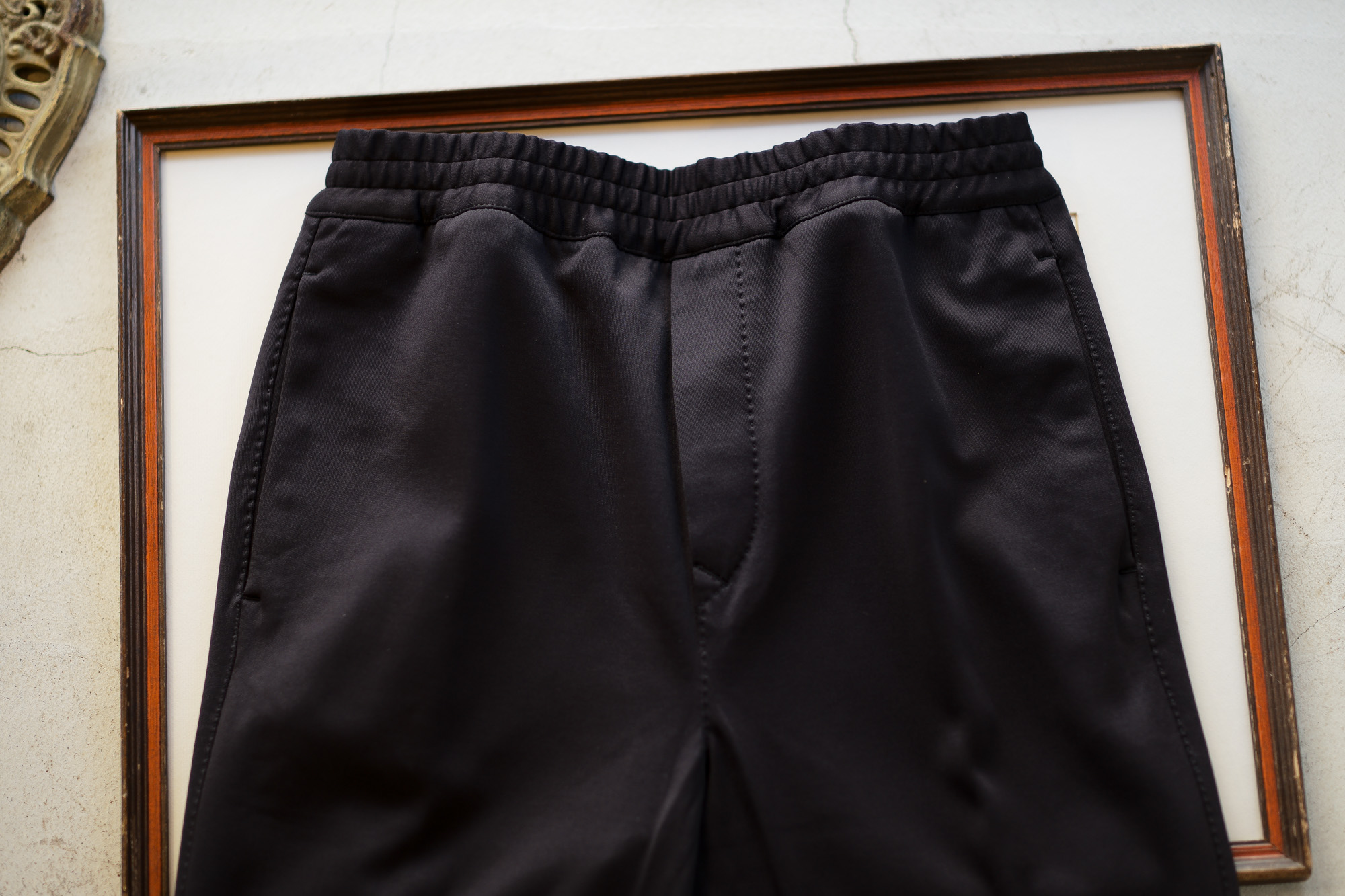 VIGANO(ヴィガーノ) RELAX SLACKS (リラックス スラックス) ジャージ イージー スラックス BLACK (ブラック・998) MADE IN ITALY (イタリア製) 2019 秋冬新作 愛知 名古屋 altoediritto アルトエデリット スラックス ジャージ