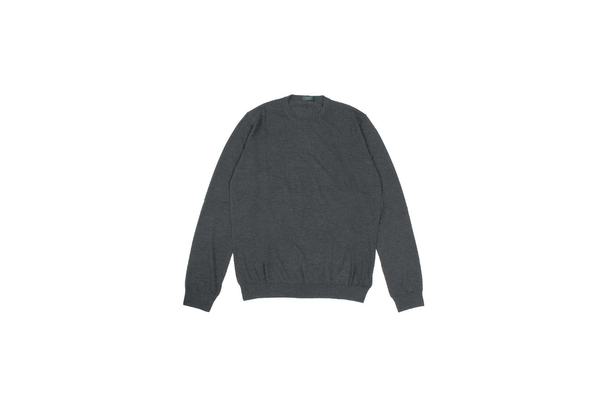 ZANONE(ザノーネ) Cashmere Crew Neck Sweater (カシミア クルーネック セーター) 18ゲージ カシミア ニット セーター CHARCOAL (チャコール・Z4944) made in italy (イタリア製) 2019 秋冬新作 愛知 名古屋 altoediritto アルトエデリット