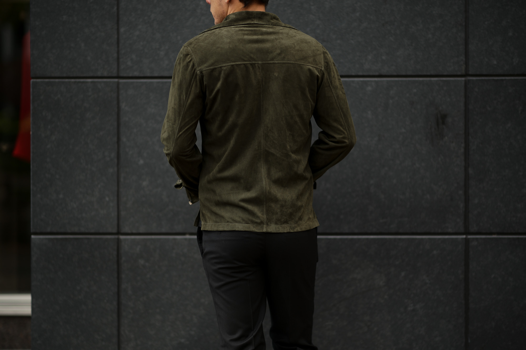 Alfredo Rifugio (アルフレード リフージオ) 20E326HM CAMOSCIO Summer Suede Leather Shirts サマースウェード レザーシャツ OLIVE(オリーブ) made in italy (イタリア製) 2020 春夏 【ご予約受付中】alfredorifujio アルフレードリフージオ 愛知 名古屋 Alto e Diritto アルト エ デリット alto e diritto アルトエデリット レザージャケット 素肌にレザー 42,44,46,48,50,52