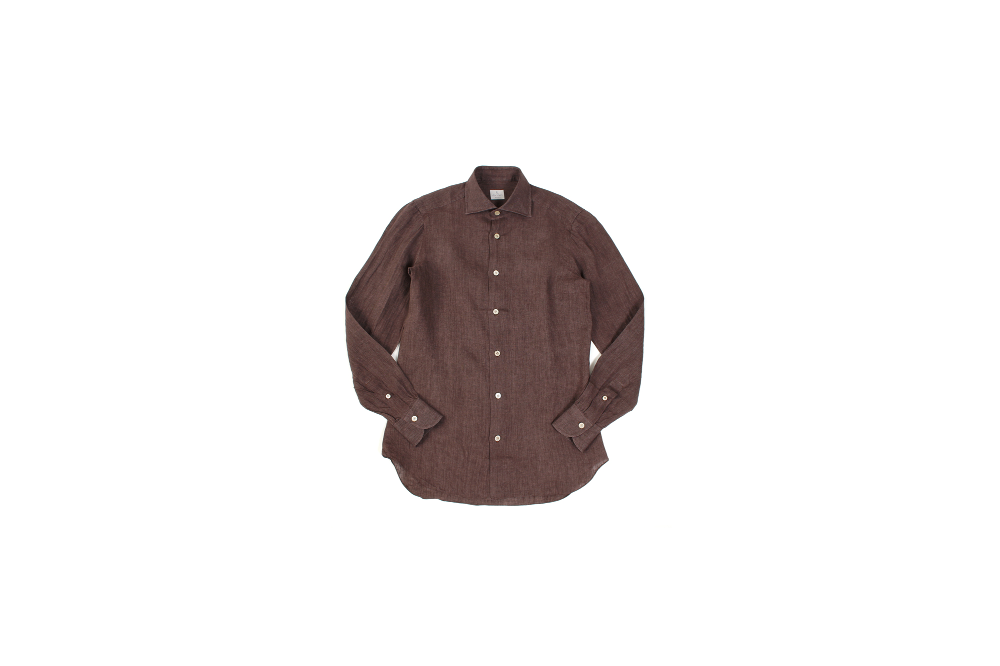 AVINO Laboratorio Napoletano(アヴィーノ・ラボラトリオ・ナポレターノ) Linen Dress Shirts (リネン ドレス シャツ) リネン100% ワイドカラー シャツ BROWN (ブラウン) made in italy (イタリア製) 2020 春夏 【ご予約開始】 愛知 名古屋 altoediritto アルトエデリット リネンシャツ