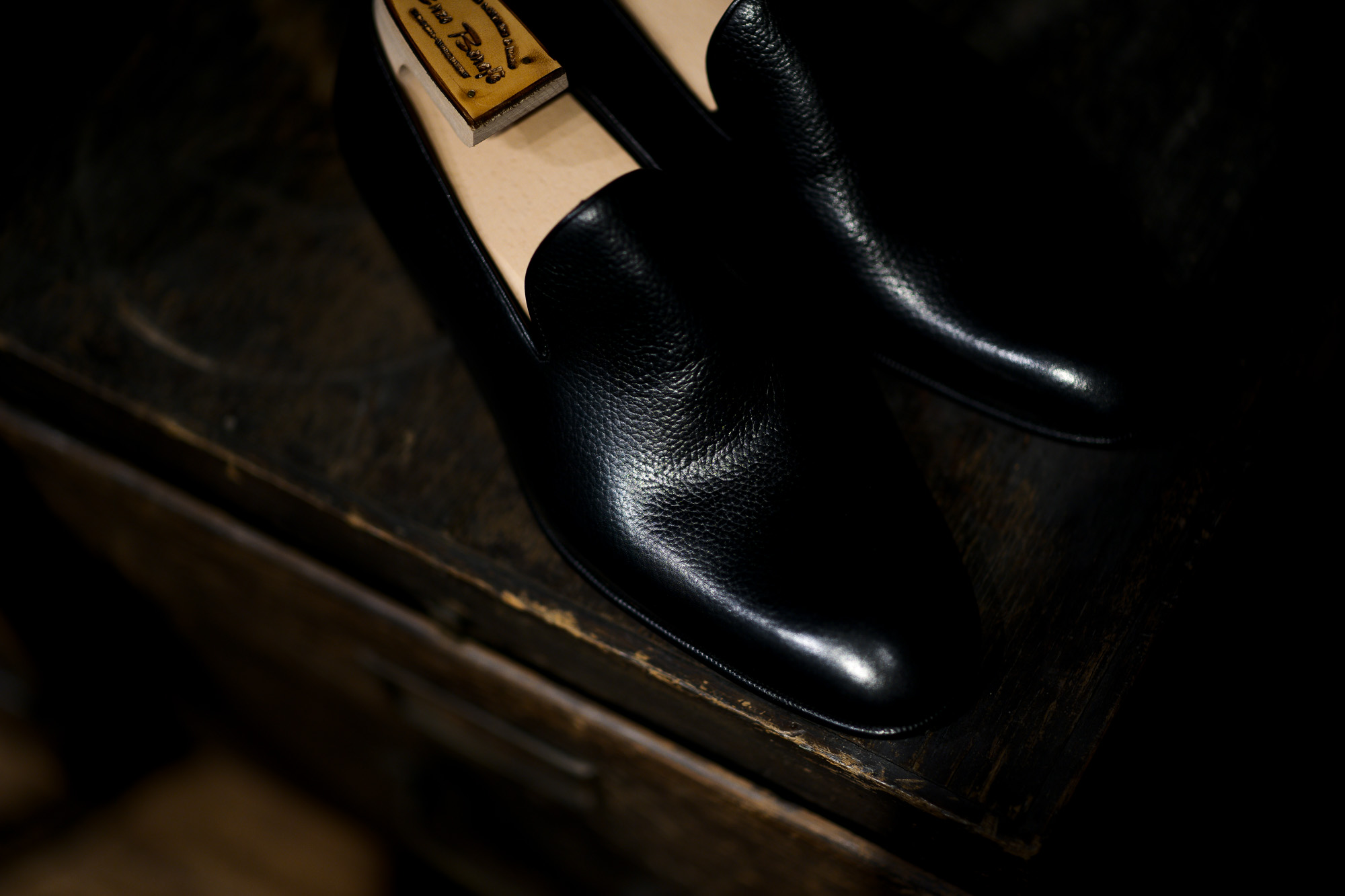 ENZO BONAFE(エンツォボナフェ) ART.3921 SLIP ON スリッポン INCA Leather ドレスシューズ スリッポン NERO (ブラック) made in italy (イタリア製) enzobonafe エンツォボナフェ ローファー zodiac nagoya alto e diritto altoediritto アルトエデリット