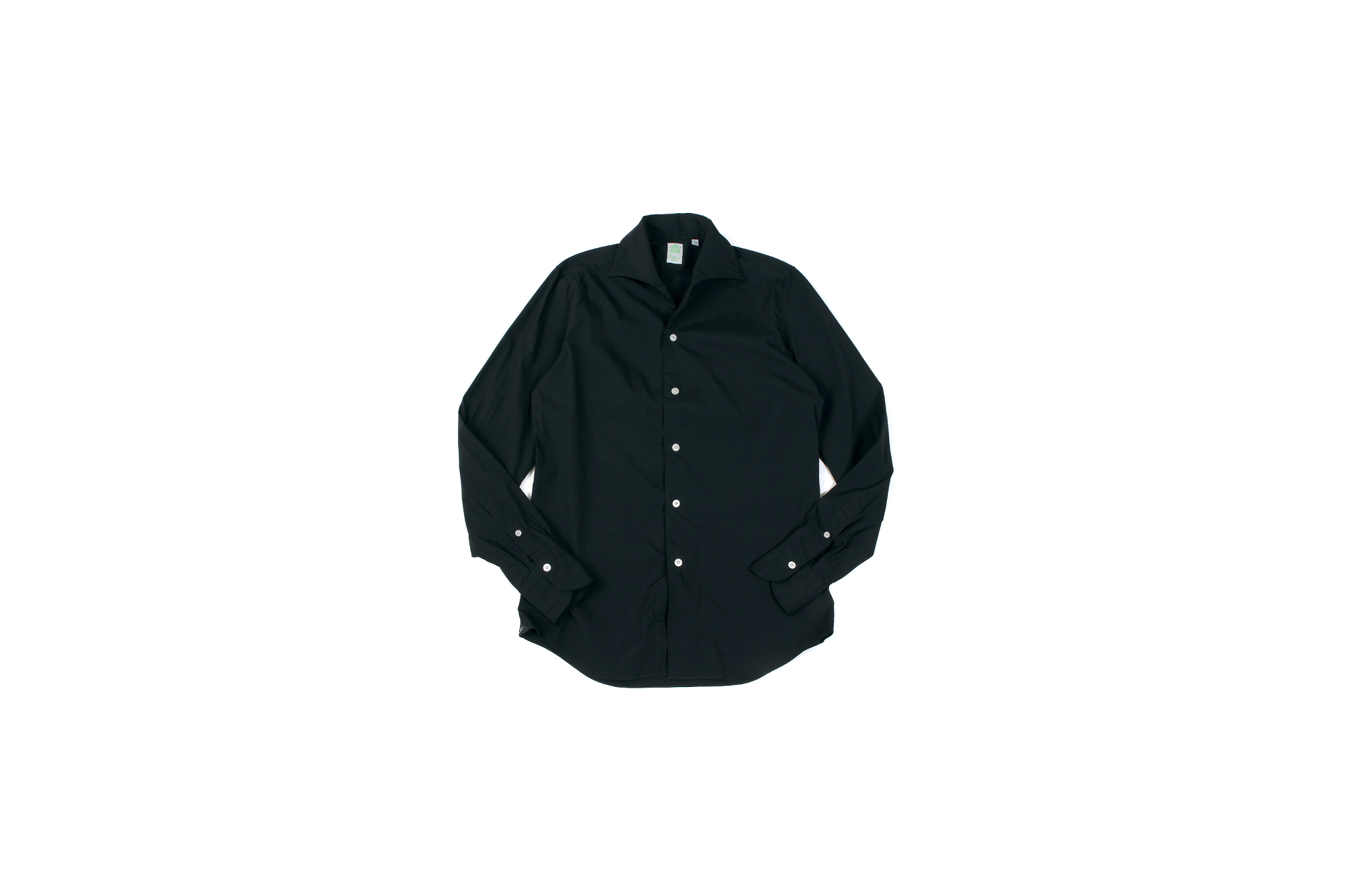 Finamore (フィナモレ) SEUL ITALIAN COLOR STRETCH COTTON SHIRTS ストレッチコットン ワンピースカラー シャツ BLACK (ブラック) made in italy (イタリア製) 2020 春夏新作 愛知 名古屋 altoediritto アルトエデリット シャツ