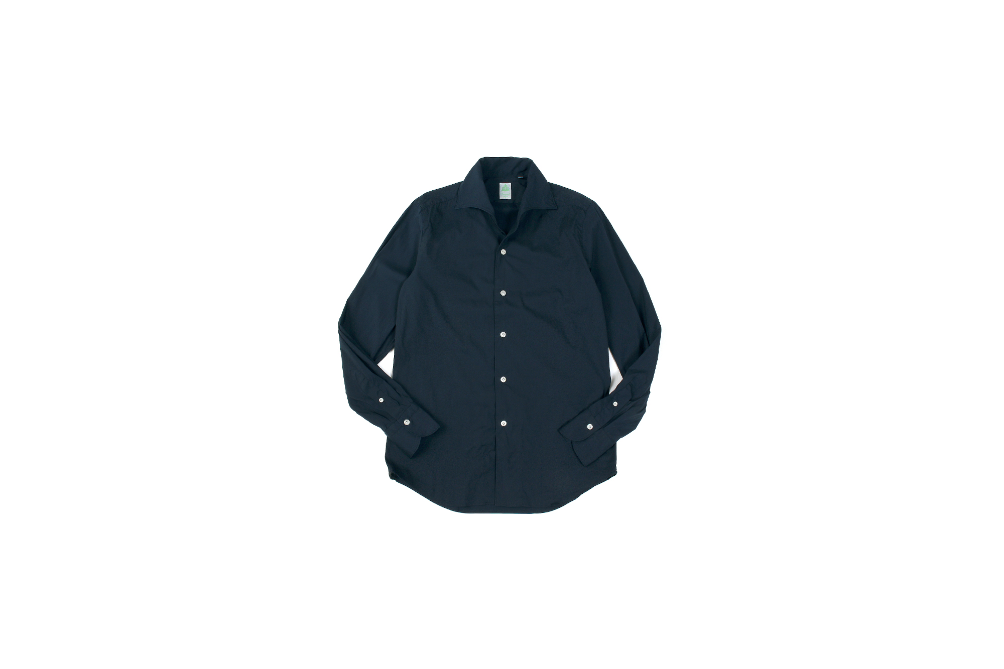 Finamore (フィナモレ) SEUL ITALIAN COLOR STRETCH COTTON SHIRTS ストレッチコットン ワンピースカラー シャツ NAVY (ネイビー) made in italy (イタリア製) 2020 春夏新作  愛知 名古屋 altoediritto アルトエデリット シャツ