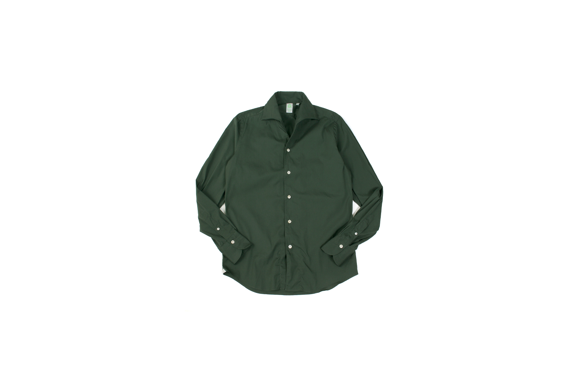 Finamore (フィナモレ) SEUL ITALIAN COLOR STRETCH COTTON SHIRTS ストレッチコットン ワンピースカラー シャツ OLIVE (オリーブ) made in italy (イタリア製) 2020 春夏新作 愛知 名古屋 altoediritto アルトエデリット シャツ